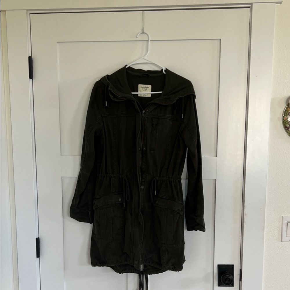 Abercrombie & Fitch Dark Green Utility Jacket